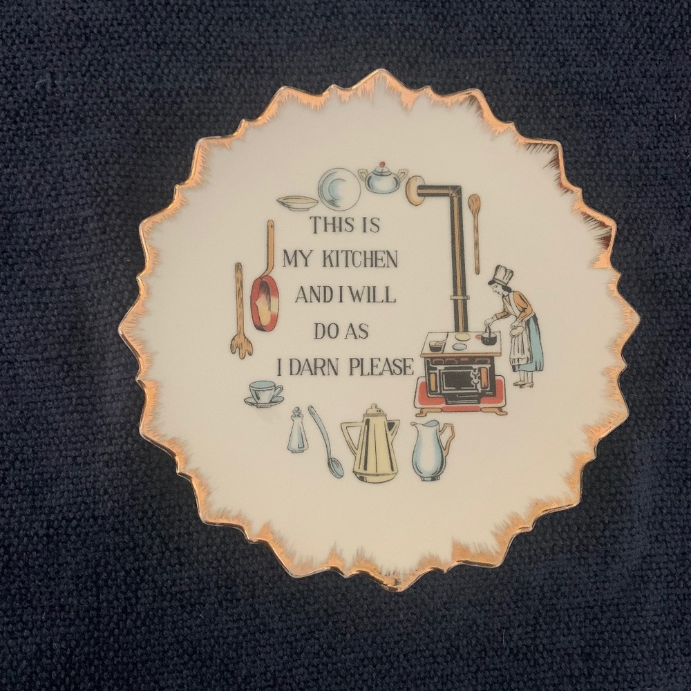 Vintage Kitchen Plate - Wall Hanging